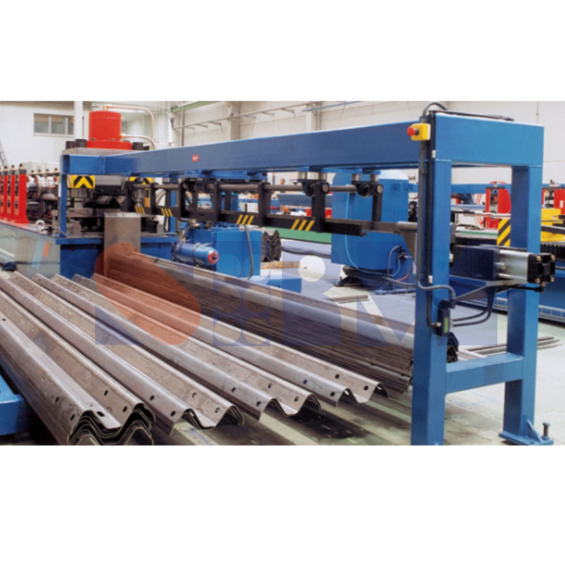 two wave highway guardrail machine