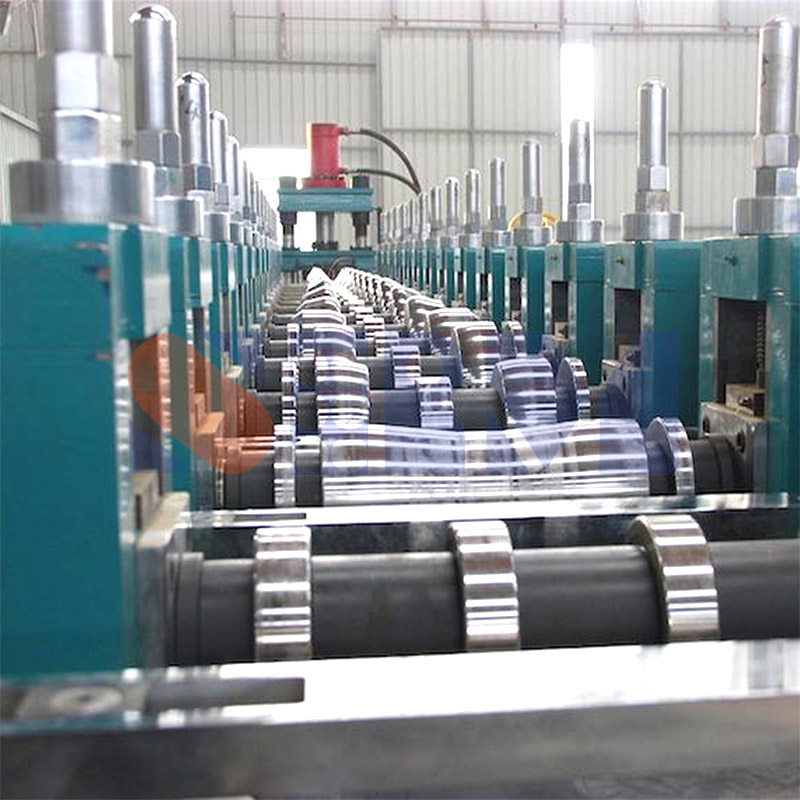 two wave highway guardrail machine