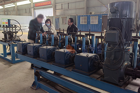 Welcome Egyptian friends to visit our factory